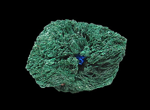 Malachite pseudomorph after Azurite, Sir Dominick Mine, South Australia, Australia